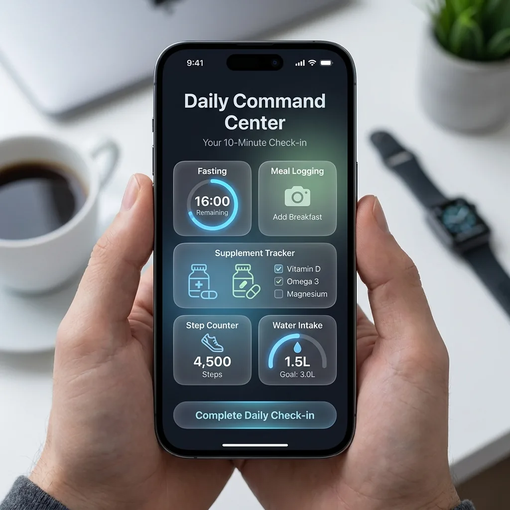 Hunter's Holistic Health Daily Command Center product screen